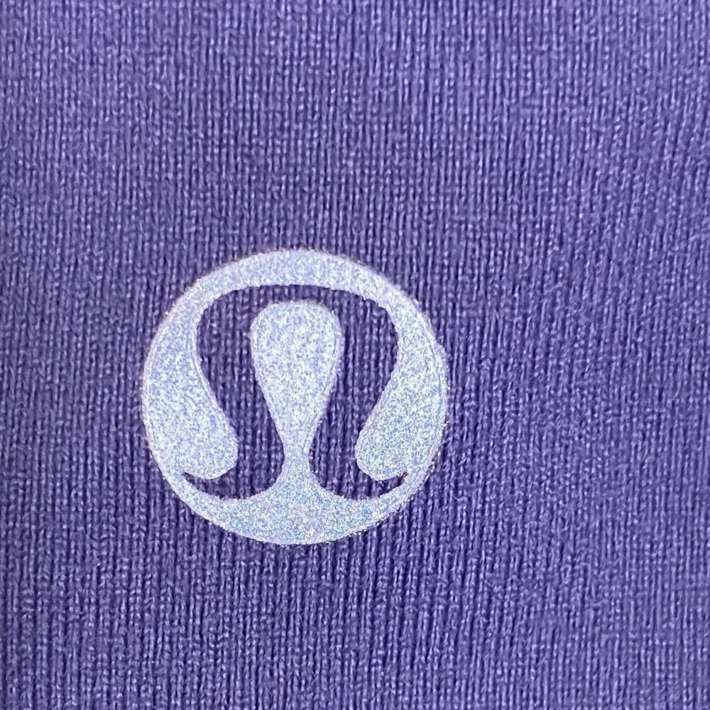 RARE Lululemon Mesh Leg Crop Purple 2